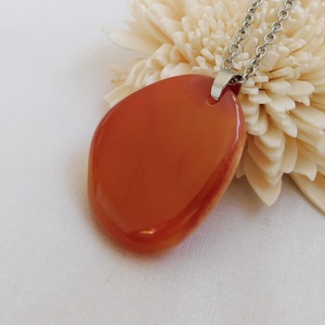 Karneol medál - ékszer - nyaklánc - medál - Meska.hu