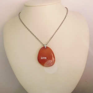 Karneol medál - ékszer - nyaklánc - medál - Meska.hu