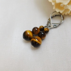 Tigrisszem fülbevaló - ékszer - fülbevaló - lógó fülbevaló - Meska.hu