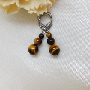 Tigrisszem fülbevaló - ékszer - fülbevaló - lógó fülbevaló - Meska.hu