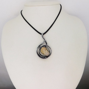 Citrin medál - ékszer - nyaklánc - medálos nyaklánc - Meska.hu