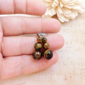 Tigrisszem fülbevaló - ékszer - fülbevaló - lógó fülbevaló - Meska.hu