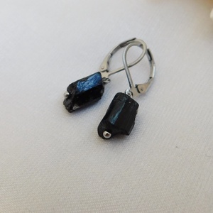 Turmalin  fülbevaló - ékszer - fülbevaló - lógó fülbevaló - Meska.hu