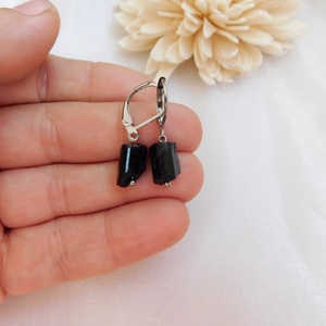 Turmalin  fülbevaló - ékszer - fülbevaló - lógó fülbevaló - Meska.hu