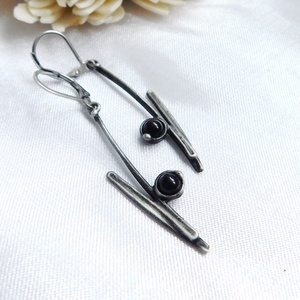 Ónix fülbevaló - Meska.hu