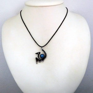 Mini lápisz lazuli sárkány medál - ékszer - nyaklánc - medálos nyaklánc - Meska.hu