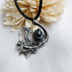 Hematit sárkány medál - Meska.hu