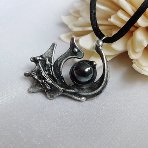 Hematit sárkány medál - ékszer - nyaklánc - medálos nyaklánc - Meska.hu