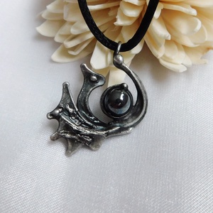 Hematit sárkány medál - ékszer - nyaklánc - medálos nyaklánc - Meska.hu