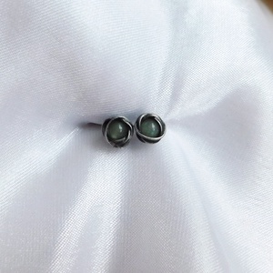 Bedugós aventurin fülbevaló - ékszer - fülbevaló - pötty fülbevaló - Meska.hu