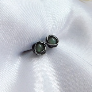 Bedugós aventurin fülbevaló - Meska.hu