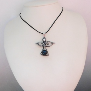 Achát angyal medál - ékszer - nyaklánc - medál - Meska.hu