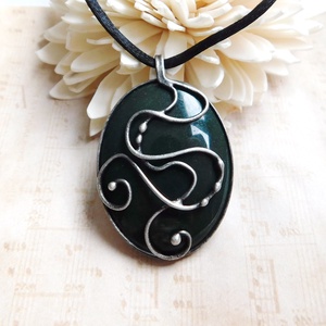 Heliotróp medál - ékszer - nyaklánc - medálos nyaklánc - Meska.hu