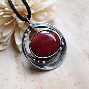 Mookait jáspis medál  - Meska.hu