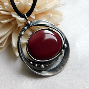 Mookait jáspis medál  - ékszer - nyaklánc - medálos nyaklánc - Meska.hu