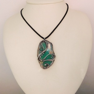 Achát medál - ékszer - nyaklánc - medál - Meska.hu