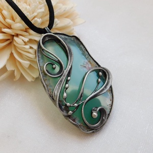 Achát medál - Meska.hu