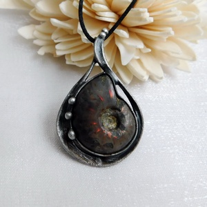 Ammonitesz medál  - ékszer - nyaklánc - medálos nyaklánc - Meska.hu