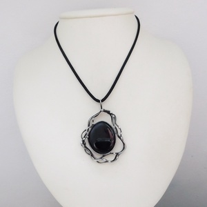 Ónix nyaklánc - ékszer - nyaklánc - medál - Meska.hu