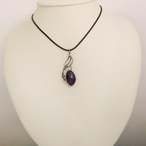 Ametiszt nyaklánc - ékszer - nyaklánc - medál - Meska.hu
