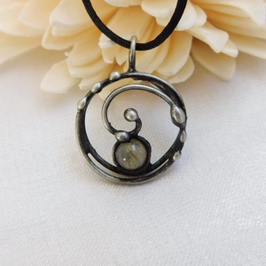Labradorit medál - ékszer - nyaklánc - medálos nyaklánc - Meska.hu