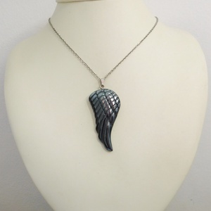 Hematit szárny medál - ékszer - kitűző és bross - Meska.hu