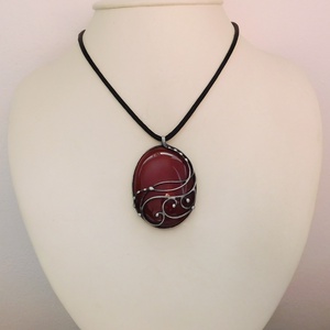 Karneol medál - ékszer - nyaklánc - medálos nyaklánc - Meska.hu