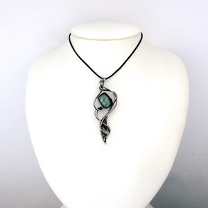 Labradorit medál - ékszer - nyaklánc - medálos nyaklánc - Meska.hu