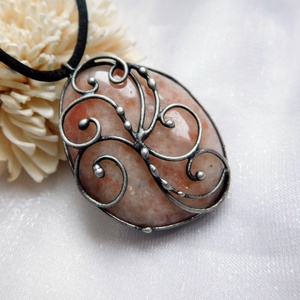 Napkő medál , Ékszer, Nyaklánc, Medálos nyaklánc, Fémmegmunkálás, Ékszerkészítés, MESKA