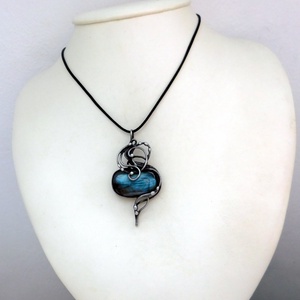 Labradorit medál - ékszer - nyaklánc - medálos nyaklánc - Meska.hu