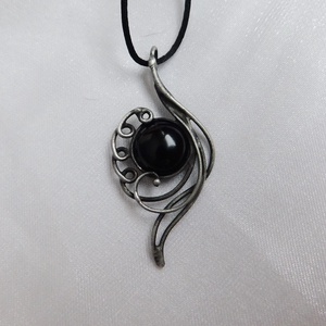 Ónix nyaklánc - ékszer - nyaklánc - medál - Meska.hu