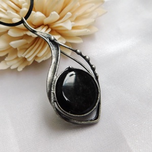 Arany obszidián medál - Meska.hu