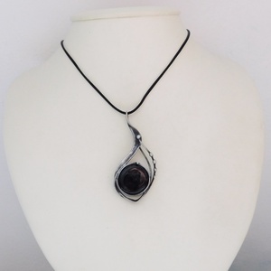 Arany obszidián medál - ékszer - nyaklánc - medál - Meska.hu