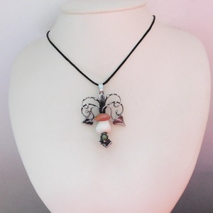 Gomba medál nefrit jádéval - ékszer - nyaklánc - medál - Meska.hu