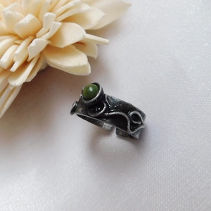 Nefrit gyűrű - Meska.hu