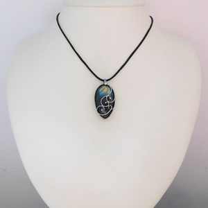 Labradorit medál - ékszer - nyaklánc - medálos nyaklánc - Meska.hu