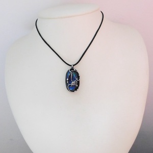 Labradorit medál - ékszer - nyaklánc - medálos nyaklánc - Meska.hu