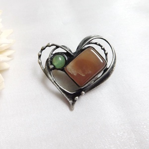 Holdkő bross / kitűző aventurinnal - ékszer - kitűző és bross - Meska.hu