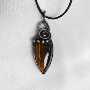 Tigrisszem medál - ékszer - gyűrű - statement gyűrű - Meska.hu