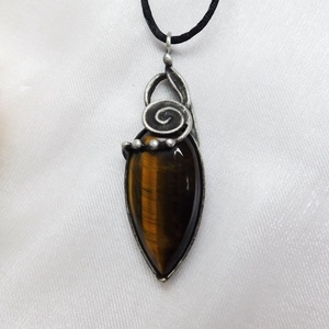 Tigrisszem medál - ékszer - gyűrű - statement gyűrű - Meska.hu