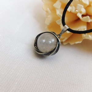 Mini rózsakvarc medál - Meska.hu