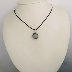 Mini rózsakvarc medál - ékszer - nyaklánc - medál - Meska.hu