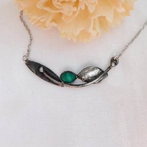 Malachit nyakék - ékszer - nyaklánc - medálos nyaklánc - Meska.hu
