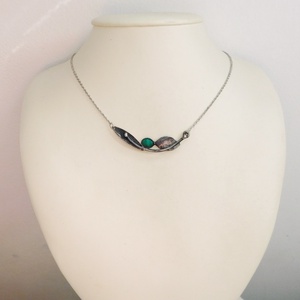 Malachit nyakék - ékszer - nyaklánc - medálos nyaklánc - Meska.hu