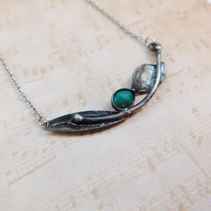 Malachit nyakék - ékszer - nyaklánc - medálos nyaklánc - Meska.hu