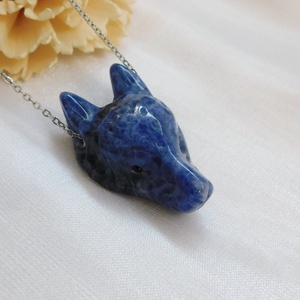 Szodalit farkas nyaklánc - Meska.hu