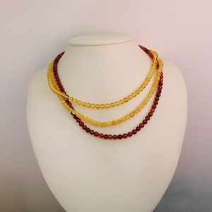 Borostyán nyaklánc - ékszer - nyaklánc - medál - Meska.hu