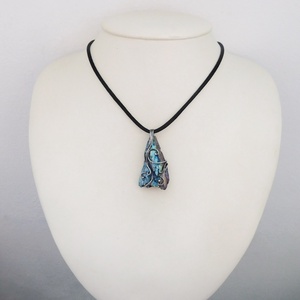 Kétoldalas nyers kianit medál - ékszer - nyaklánc - medál - Meska.hu