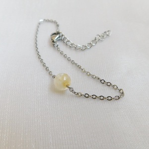 Acél karkötő citrinnel, Ékszer, Nyaklánc, Medál, Fémmegmunkálás, Ékszerkészítés, MESKA