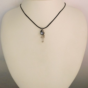 Hegyikristály medál opalittal - ékszer - nyaklánc - medálos nyaklánc - Meska.hu